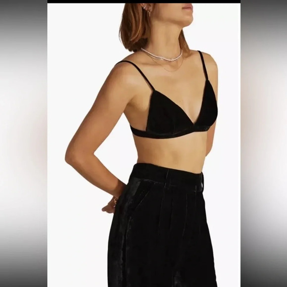 Favorite Daughter The Favorite Pants in black velvet, NWOT - Picture 7 of 9